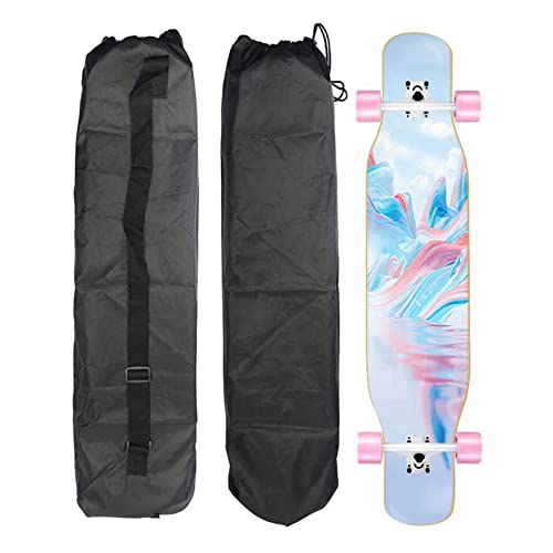 Milageto Bolsa de skate portátil de patinação com inclinação para skate tiras de skate ajustáveis ox