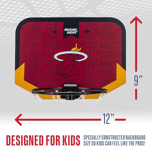 Franklin Sports NBA Miami Heat Mini Over the Door Basketball Hoop - image 4