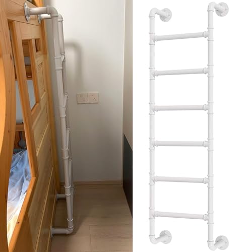 Escalera industrial para litera y loft, ideal para optimizar espacio interior 2