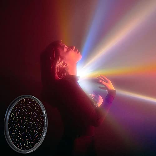 55/58/62/67/72/77/82 ~[gJtB^[؋ʎʐ^ANZT[fW^჌tYvY (Size : With 82 adapter ring, Color : Spread color Flare)