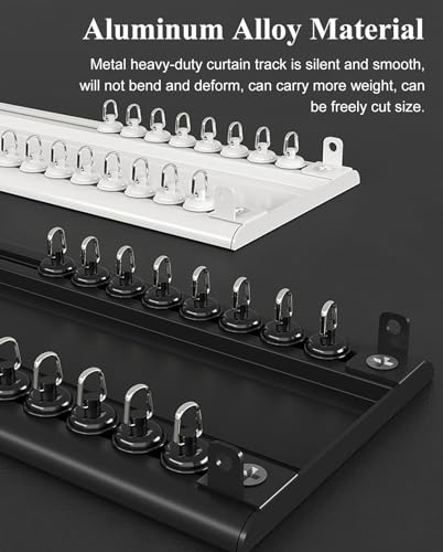 Tringle à rideaux double coulissement fluide rail plafond robuste