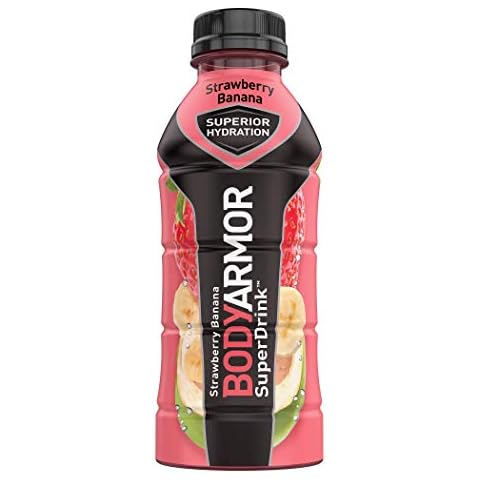 BODYARMOR Sports Drink Sports Beverage, Strawberry Banana, Natural Flavors With Vitamins, Potassium-Packed Electrolytes, No Preservatives, Perfect For Athletes, 16 Fl Oz Cover