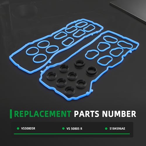 Image of Valve Cover Gasket Set VS50805R for Chrysler 200 /300 /Town & Country, for Dodge Avenger /Challenger /Charger /Grand Caravan /Durango /Journey, for Jeep Wrangler, for Ram 1500, 2011-2020, 3.6L V6