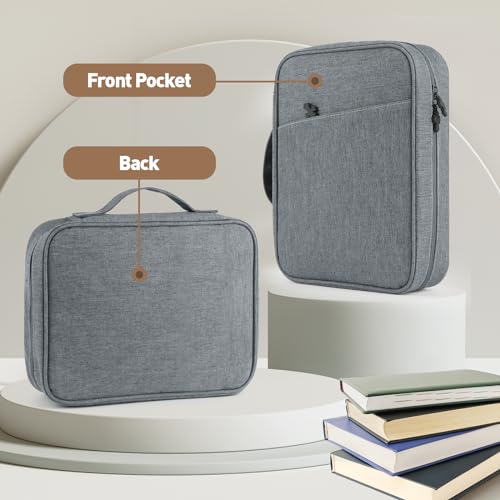 Bolsa de capa bíblica para mulheres e homens, capa de livro de transporte de estudo das escrituras b