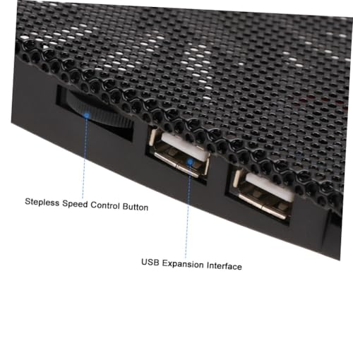Base para portátil con ventilador ajustable TEHAUX 6 pulgadas miniatura 5