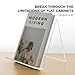 AIMOLLY Acrylic Book Stand, Book Display Holder 8.5 x 11, Clear Acrylic Display Easel Transparent Display Stand Holder Tablet Holder for Album, CD, Magazine, Picture, Plate, Artworks, Phone, Tablet
