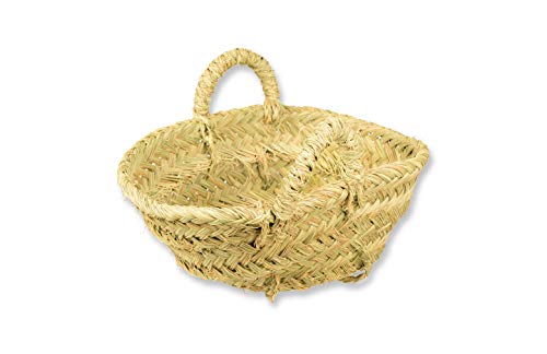 HERSIG - Capazo de Esparto redondo | Capazo Leñero Interior - 35x35x17cm (Medidas Aproximadas)