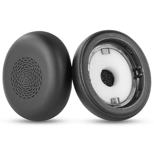 Almohadillas de repuesto Evolve2 75 para Jabra Evolve2 75 - Kit de espuma para micrófono | Almohadillas con cuero proteico suave y espuma viscoelástica de alta densidad, negro miniatura 3