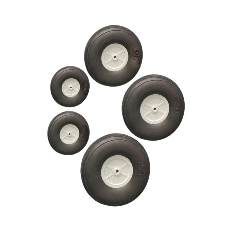Compatible Para Haoye 2 neumáticos rueda trasera PU ultraligero alta flexibilidad 1–5 pulg avión RC