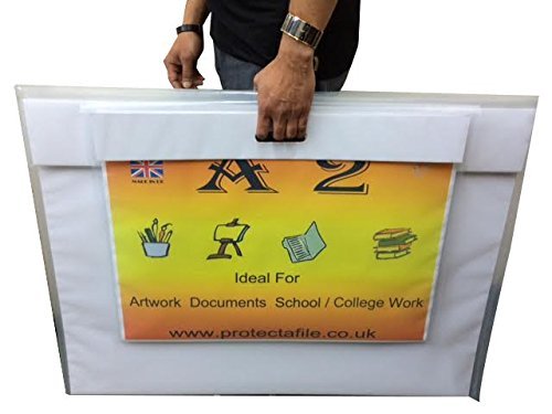 A1 Art Folder PROTECTAFILE SRA3 Clear Foolscap Art Portfolio Folio ...
