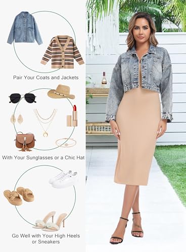 Lovasy Women's Full Slip for Under Dresses Cami Slip Mini Dress Adjustable Straps Basic Long Full Slips Nightgown S-3XL3