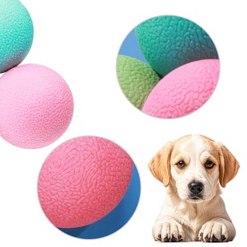 Hundeball 3 Stück Gummi Hundespielzeug Ball 4cm unzerstörbarer Gummiball für Training, hunde ball vesWelpen Katzen Interakti hundespielzeug kleine hunde welpen spielzeug hundeball unzerstörbar