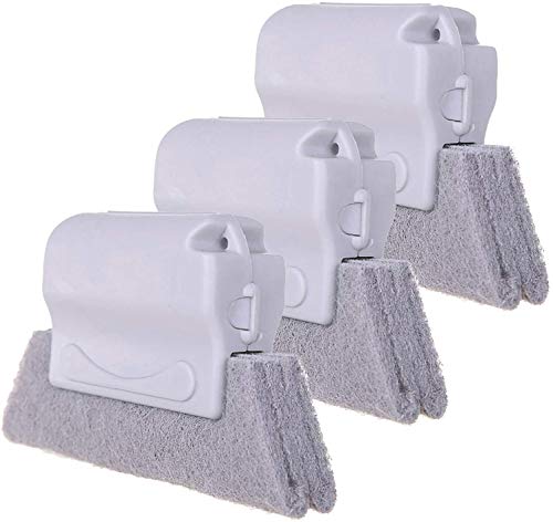 Groove Gap Cloth Window Door Track Multifunctional Cleaning Brush Color: Beige/Gray/Blue (Random Color Matching)3PCS