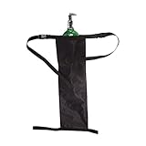Maddak Wheelchair Oxygen Tank Holder with Buckles, Fits “D” and “E” Tanks, Heavy-Duty Waterproof Nylon, Black