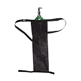 Maddak Wheelchair Oxygen Tank Holder with Buckles, Fits “D” and “E” Tanks, Heavy-Duty Waterproof Nylon, Black (706201000)