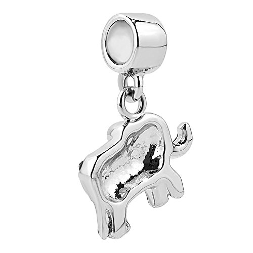 Image of LilyJewelry Lucky Elephant Charms Good Luck Animal Dangle Bead for Bracelet