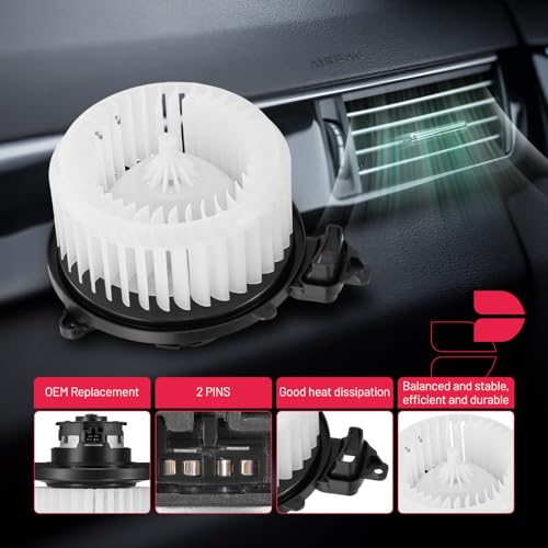 Image of BDFHYK AC Heater Blower Motor Fan PM5197 Compatible with Toyota Tacoma 2016-2023 L4 2.7L V6 3.5L All Body Style with Fan Cage,HVAC Blower Motor Assembly Replacement for 8710304050 75106
