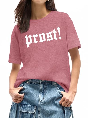 German Oktoberfest Shirt Women: Ich Heart Bier T-Shirt Prost Oktoberfest Party Short Sleeve Tee Shirts4