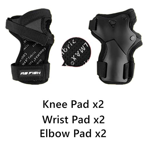 Set di Protezioni Ginocchio Gomito Polso Bretelle