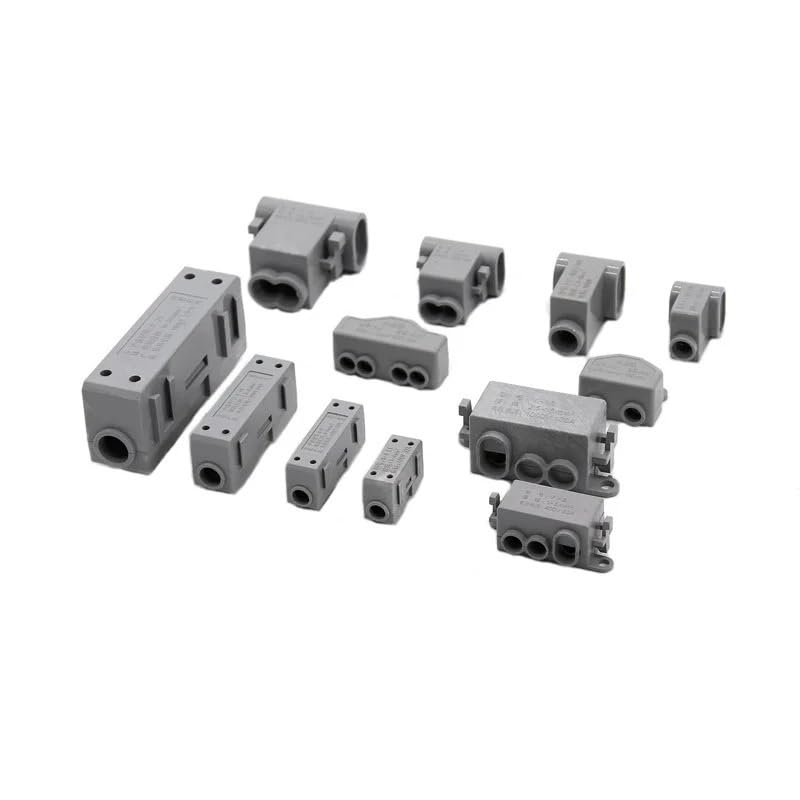 Wire Connector High Power Splitter Quick Electrical Cable Terminal Blocks Junction Box Connectors Large Current Conductor Brass(S-16,3PCS)
