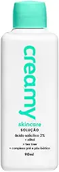 Creamy Ácido Salicílico 90ml | Tônico Facial Esfoliante Antiacne e Antioleosidade | Reduz Cravos e Espinhas | Reduz Poros Dilatados | Ameniza Linhas Finas | Peles Mistas, Oleosas e Acneicas | Uso Diurno e Noturno