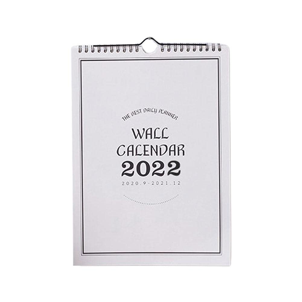 Calendario Calendario de mesa 2022 Calendario Estética Calendario Simple Wall Papel Papel Nota Semanal Mensual Planificador Agenda Calendario Programar Oficina Decoración del hogar ( Color : White )