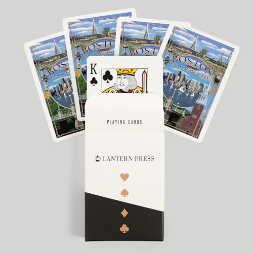 Baraja de Cartas Lantern Press Boston, Massachusetts, 52 Cartas Póker miniatura 6