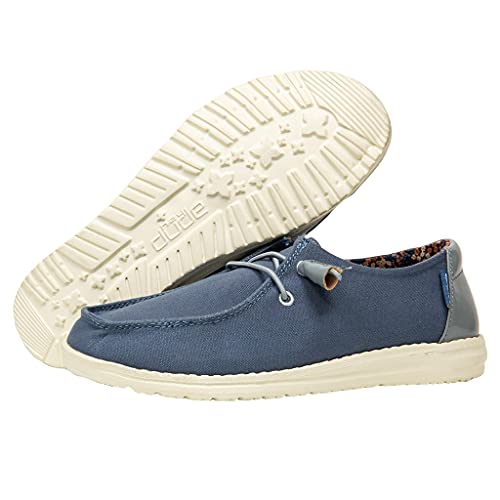 Image of HEYDUDE Women's Wendy Stretch Canvas Slip On Shoes | Easy On Loafer