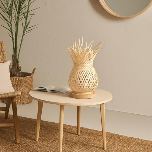 Douille E27 et base en bois pour un éclairage de salon chaleureux - 5