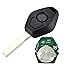 Dudely New Uncut Chip Chip 7931AS 315MHz 433MHz Keyless Entry Remote Control Car Key Replacement for BMW LX8 FZV Z4 X 3 X5 E46 Series 3 5 6 7 Z3(Include Electronic,Battery and Chip)