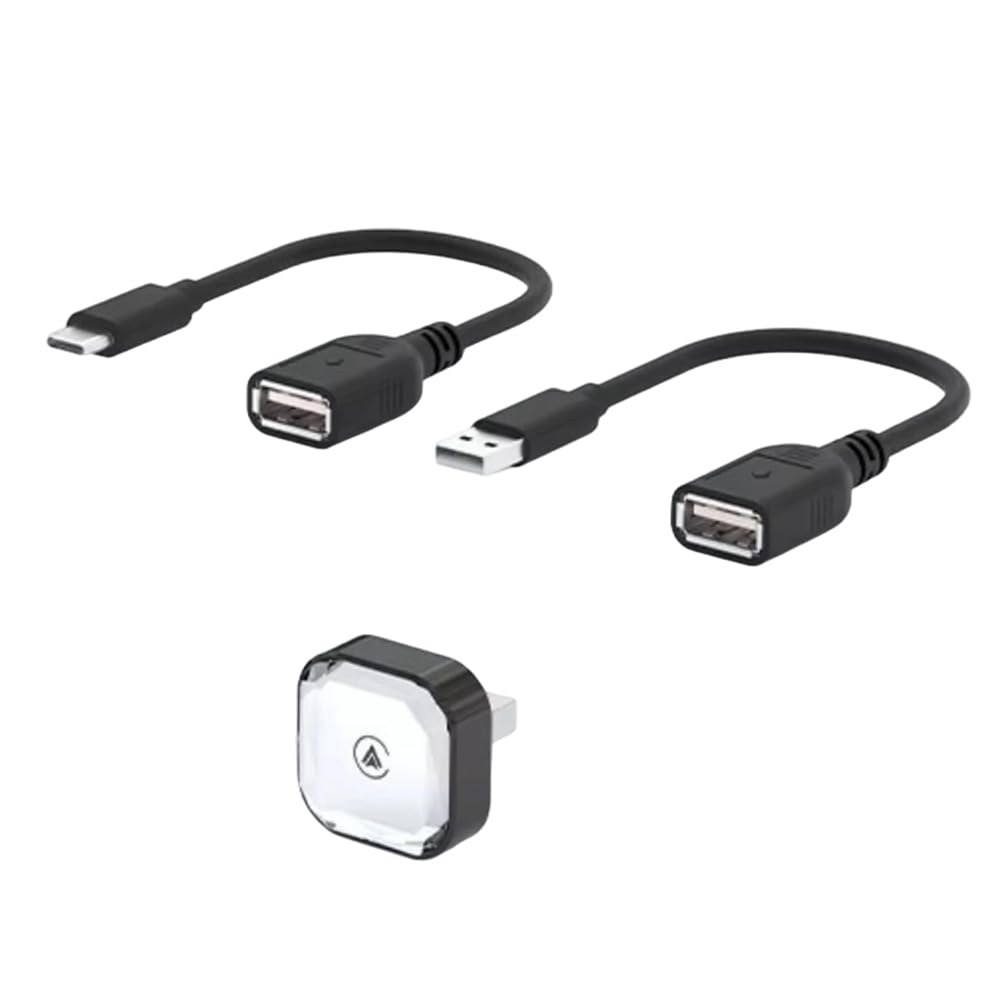 Android Auto y CarPlay Inalámbrico Jnchdghwa con adaptador mini inteligente 2 en 1 8