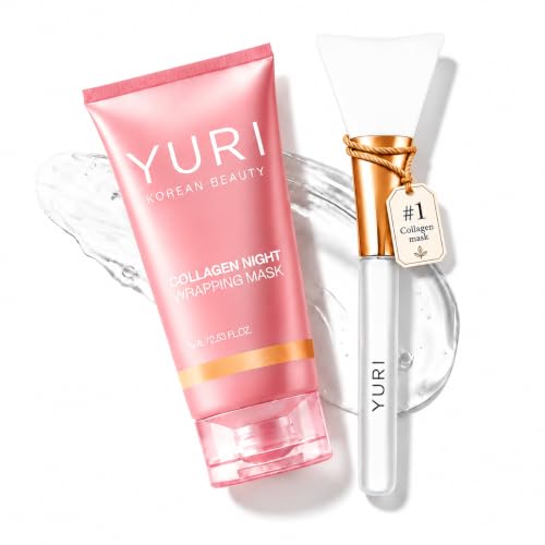 Burdvmd Trttvre YURI Collagen Night Wrapping Mask – Overnight Peel Off Face Mask for Deep Hydration, Elasticity Support, and Glass Skin Glow – Suitable for All Skin Types – 2.53 fl.oz