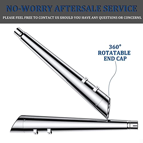 Sharkroad Slip-On-Mufflers-For-Harley Touring 2017-2023 Models Street Glide Electra Glide Road King Road Glide, Slip On Mufflers For Harley Touring, 10Cc #TOP2