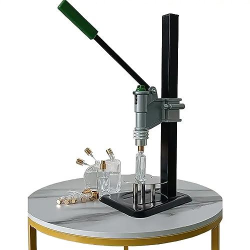 Machine de capsulage de parfums manuelle avec hauteur réglable pour flacons