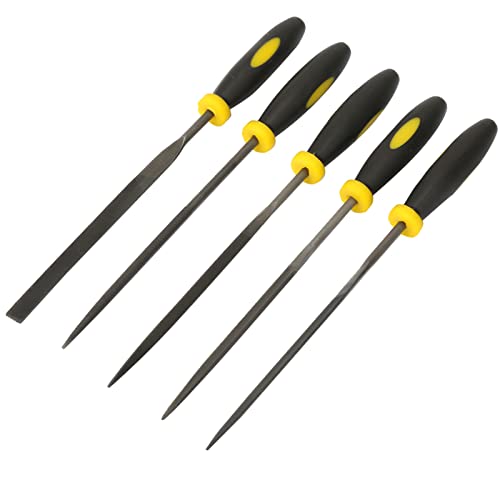 Práctico Popular Acero Raspador Madera Archivo Conjunto Conveniente Mini Surtido Archivo Plano para la Conformación Fina Micro-molienda 5.5in 6.3in 7.1in (3 * 140 mm)