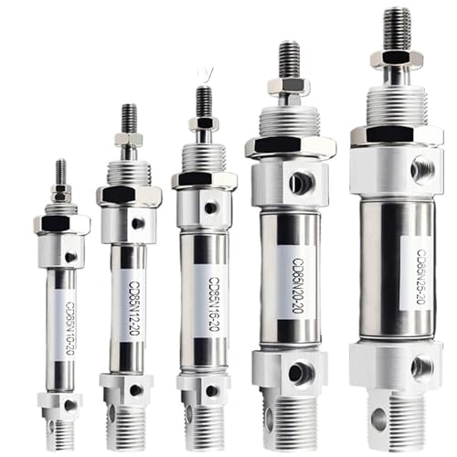 Vérin pneumatique double effet CD85N alésage 10 mini piston inox
