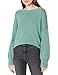Produktbild The Drop Damen Camila Pullover mit Rundhalsausschnitt, lässig, weich, Grün (Oil Green), S