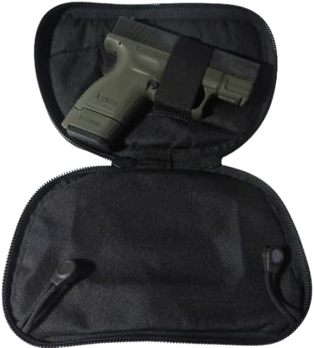 Medium - DTOM Hidden Carry Fanny Pack Cordura Nylon-Negro, Negro -