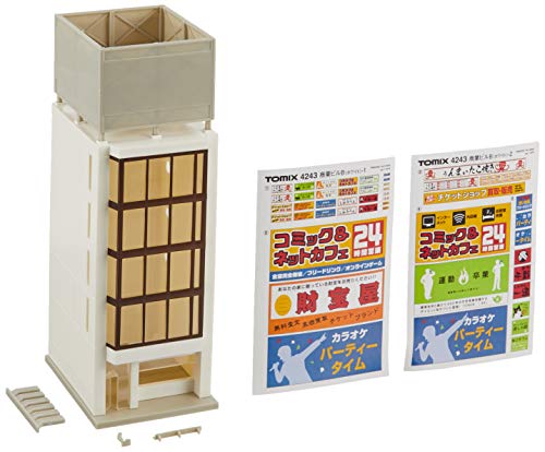 TOMYTEC 4243 N Gauge Commercial Building B, White, Model Railway Supplies