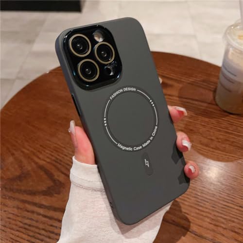 Coque magnétique sans fil pour iPhone 14 Pro Max gris PC