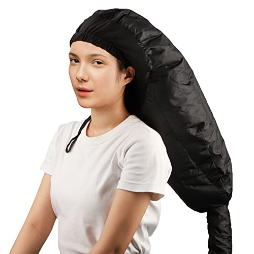 Segbeauty Aufsatz für Haartrockner mit Haube, Extra große, verstellbare Tiefenkonditionierungskappe, Hauben-Haartrockneraufsatz, verbesserte Trocknungswärmekappe mit elastischem Riemen