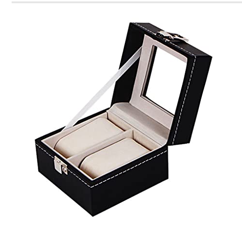 Boîte de montre et coffret bijoux noir pour l'organisation de vos accessoires