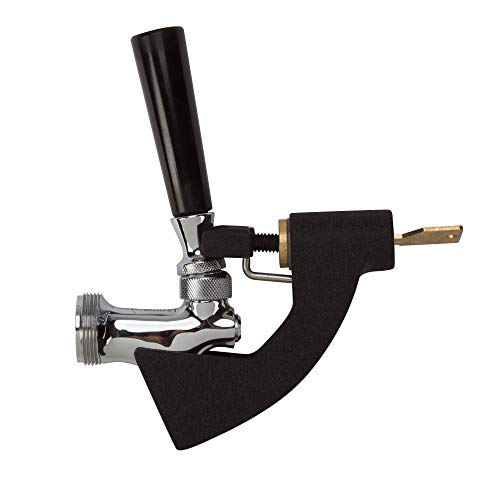 B.V.L. Controls Ltd Aluminum Draft Beer Tap Faucet Lock For Kegerators, Black