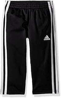 adidas Boys' Big Tricot Pant, Iconic Adi Black, L (14/16)