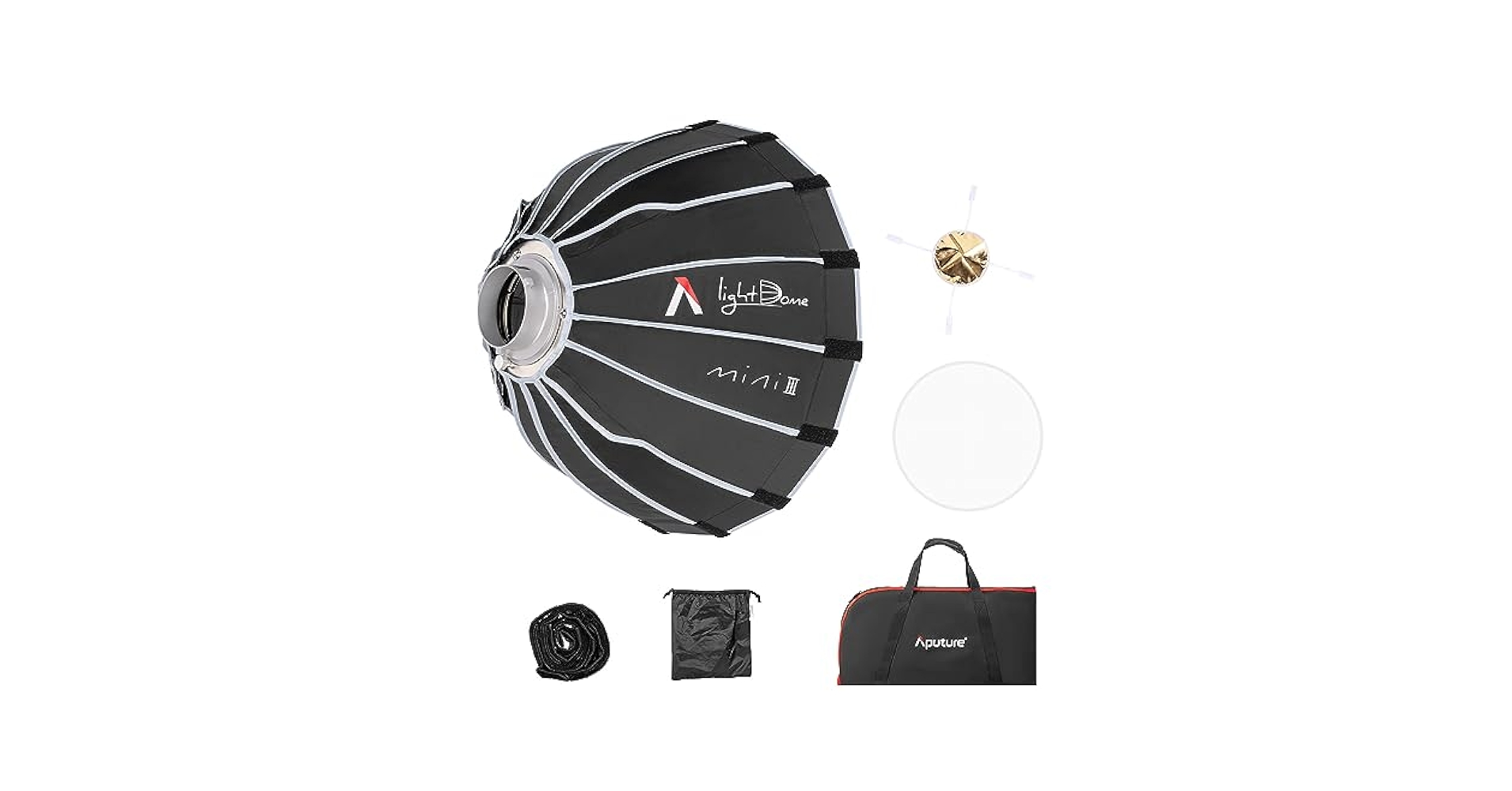 Aputure Light Dome Mini III ソフトボックス Light Dome Mini III - Compact Circular Quick-Folding Softbox