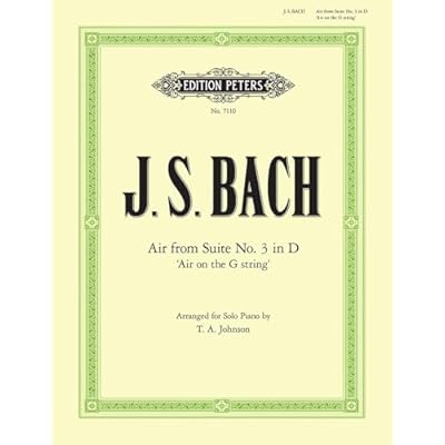 Bach: Air on the G String from Orchestral Suite No. 3 in D BWV 1068 (Piano Solo) (EP7110)