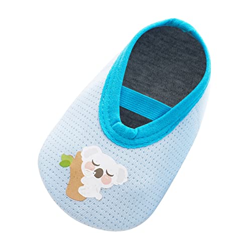 Baby Shoes Floor Baby Walking Spring and Summer Children Indoor Household Shoes and 9 Toddler Girl Shoes (Blue, 5 Infant)