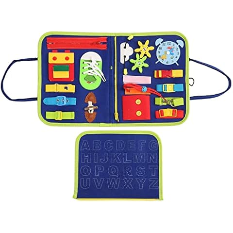 Fidget Blanket for Dementia Alzheimers, Sensory Blanket for Adults with Dementia, Aids in Therapy of Autism and Elderly with Alzheimers, Sensory Stimulation and Memory Loss Anxiety Relief Cover