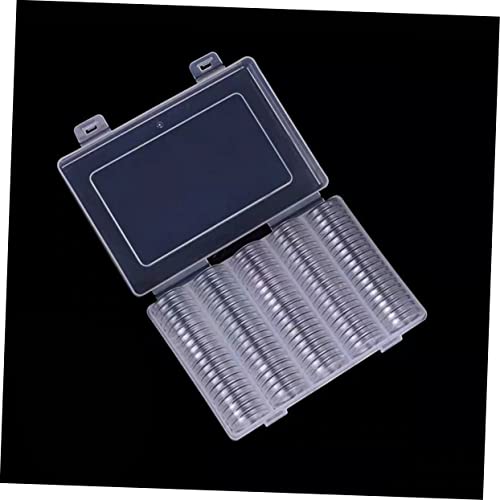 Caja transparente para colección de monedas 100 piezas miniatura 5