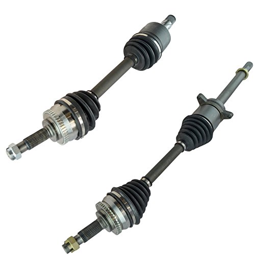 Image of TRQ Front Driver and Passenger Side CV Axle Assembly Set 2 Piece Compatible with 2005-2006 Nissan Altima 2.5L Automatic Transmission 2002-2004 Altima S SL Base Model 2.5L Automatic Transmission